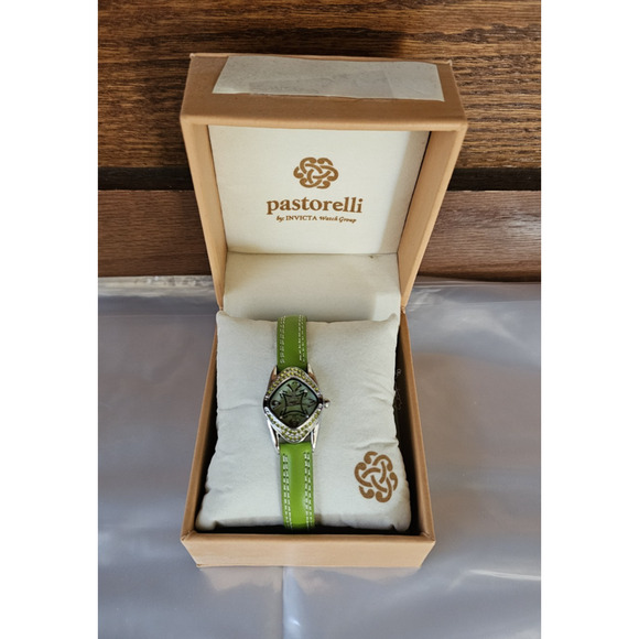 Pastorelli Womens By Invicta Wrist Watch Green Band Water Resistant 30M - Picture 1 of 7